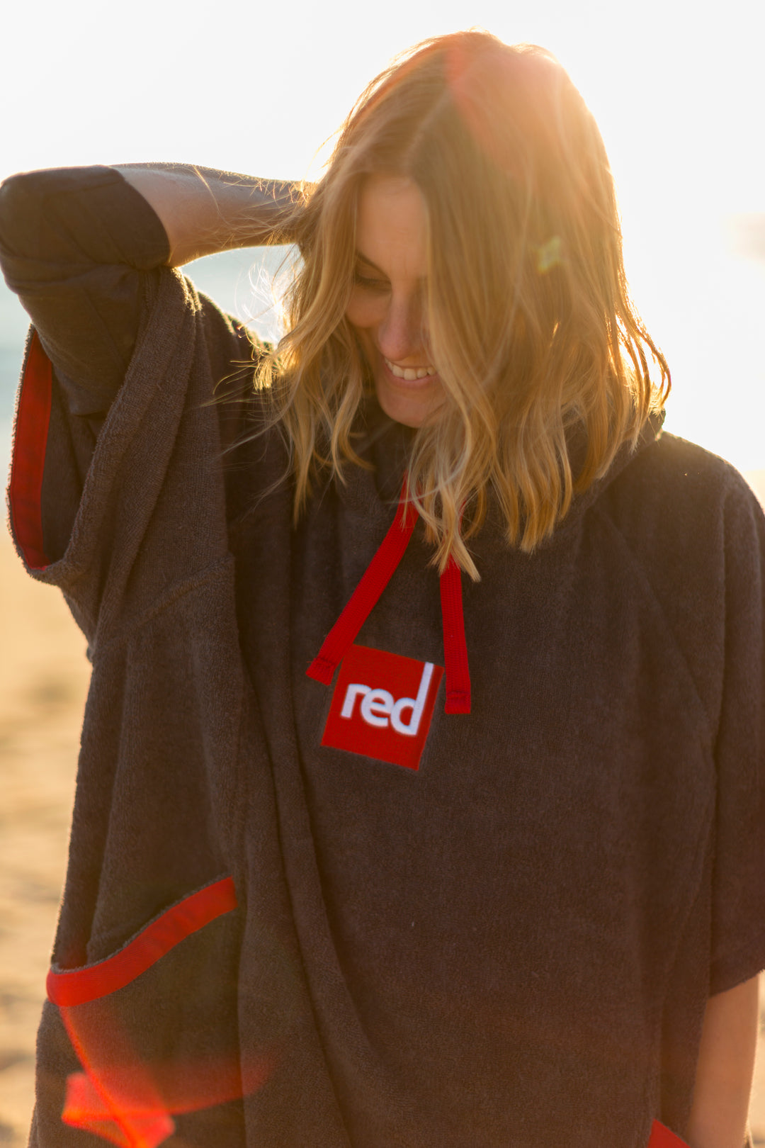 Red Original LUXERY TOWELLING CHANGE ROBE Unisex