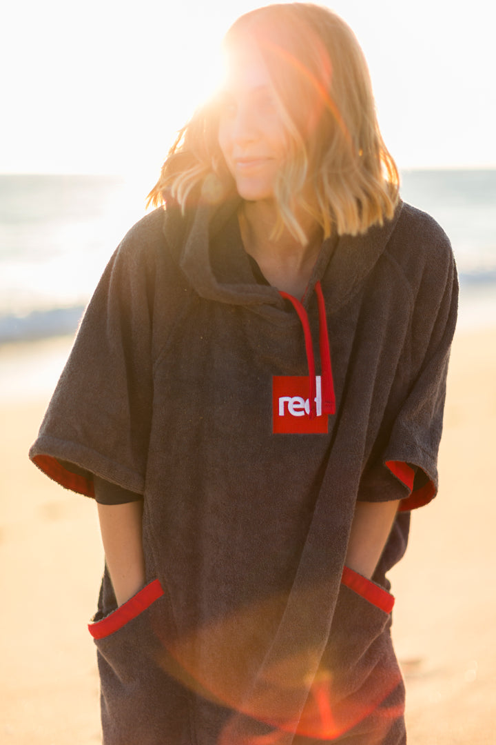 Red Original LUXERY TOWELLING CHANGE ROBE Unisex