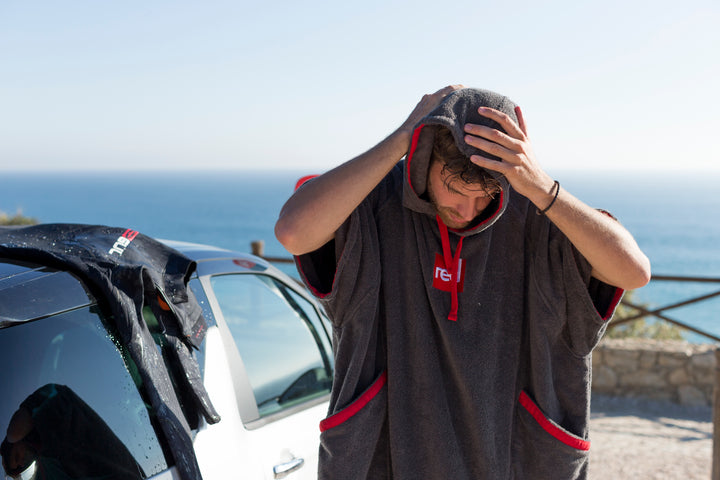 Red Original LUXERY TOWELLING CHANGE ROBE Unisex