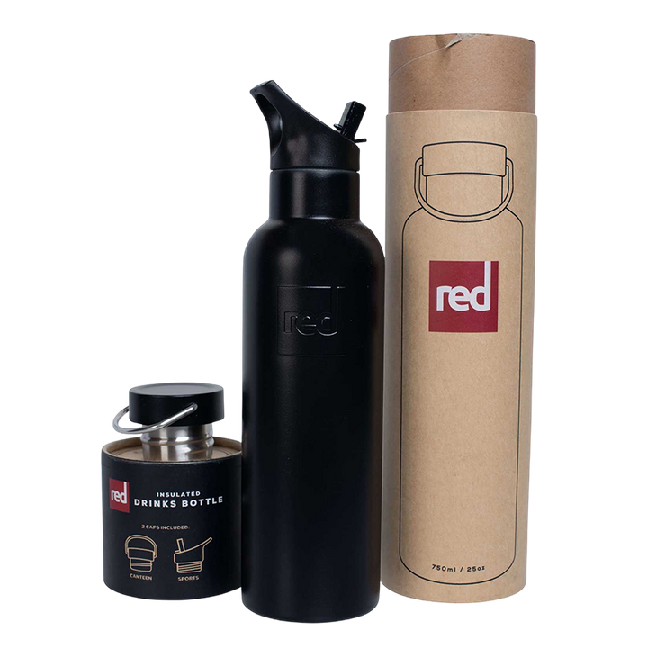 Red Original Insulated Drinks Bottle - Doppelwandige Edelstahl Trinkflasche -schwarz-