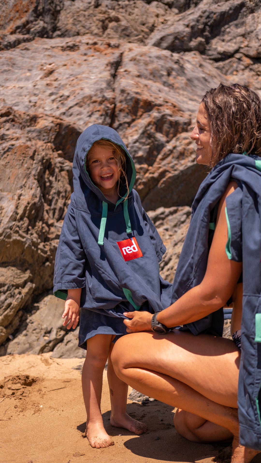 Red Original QUICK DRY CHANGE ROBE Kids