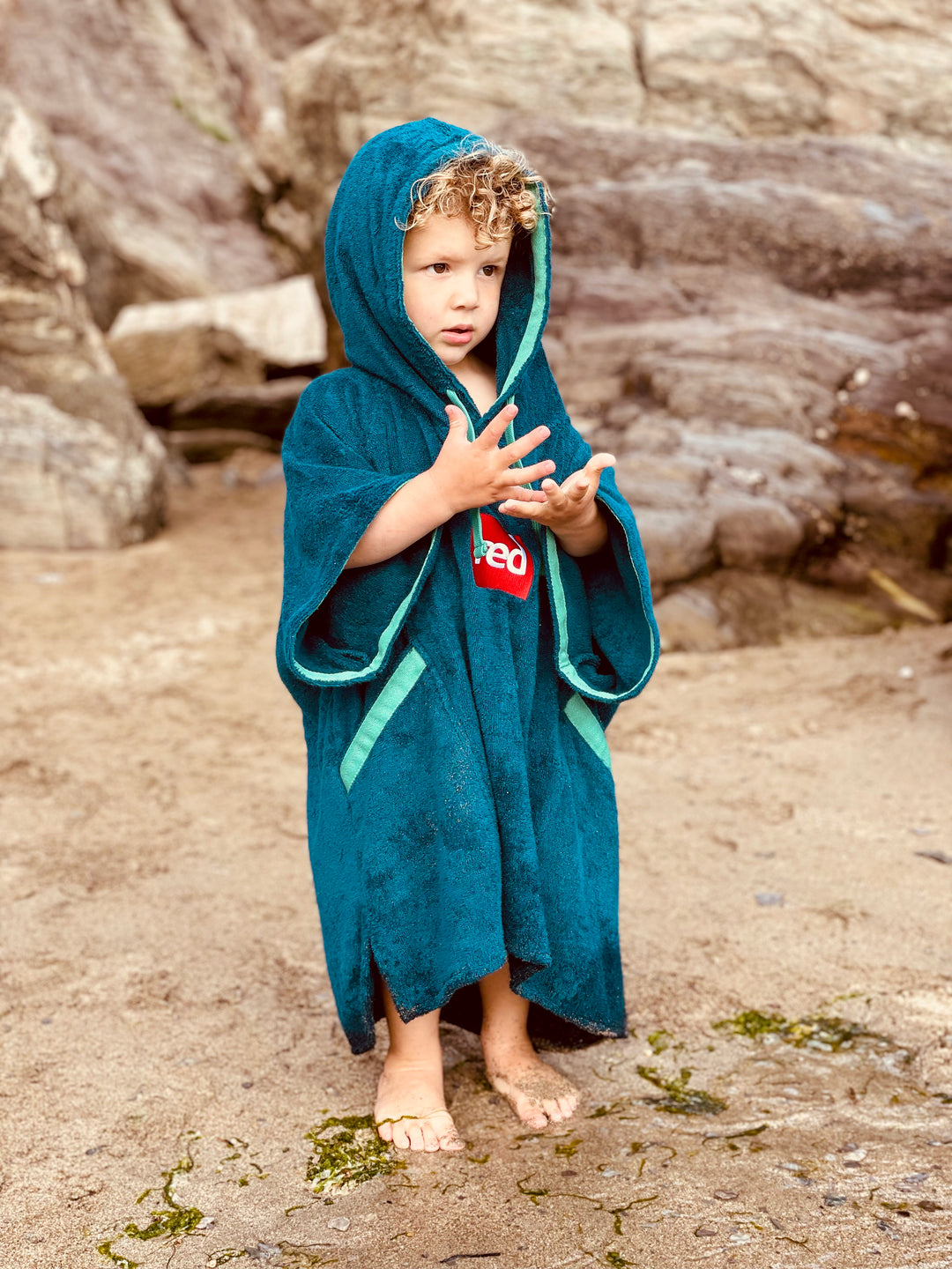 Red Original LUXERY TOWELLING CHANGE ROBE Unisex