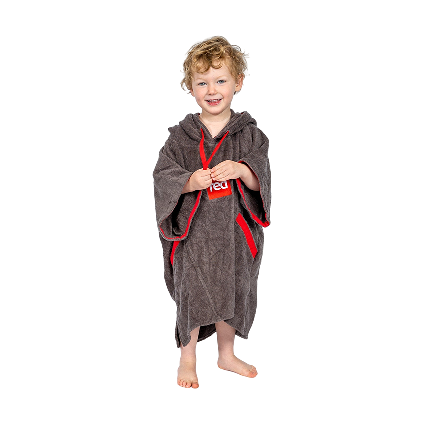 Red Original LUXERY TOWELLING CHANGE ROBE Kids