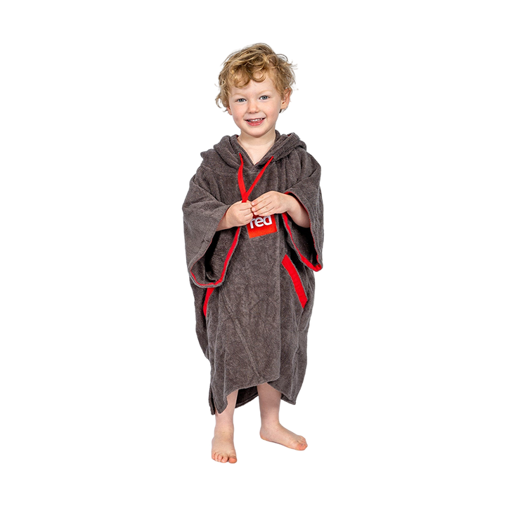 Red Original LUXERY TOWELLING CHANGE ROBE Kids