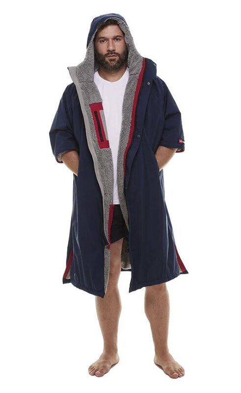 Red Original Pro Change Jacket Robe EVO SHORT SLEEVE - Größe M - Navy Blue