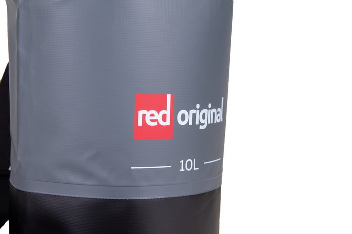 Red Original 10L Dry Bag - Grey - rollbare wasserdichte Tasche