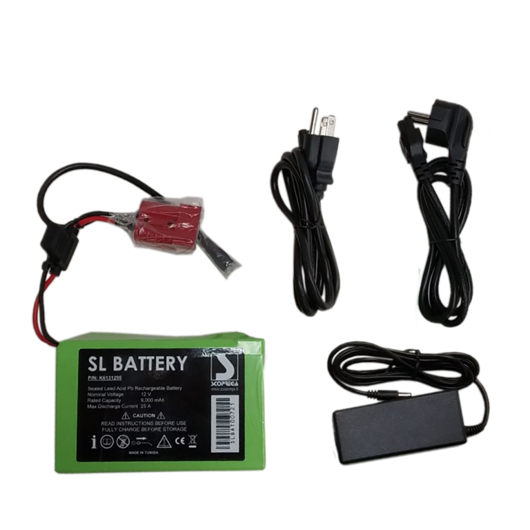 18 PSI SUP Power-Kompressorpumpe inkl. Tasche inkl. 9 Ah Ni_Mh i-Akku / Ladegerät, Adapter & Tasche -Stufenlos regelbar 1-18 PSI / 0,1-1,3 BAR