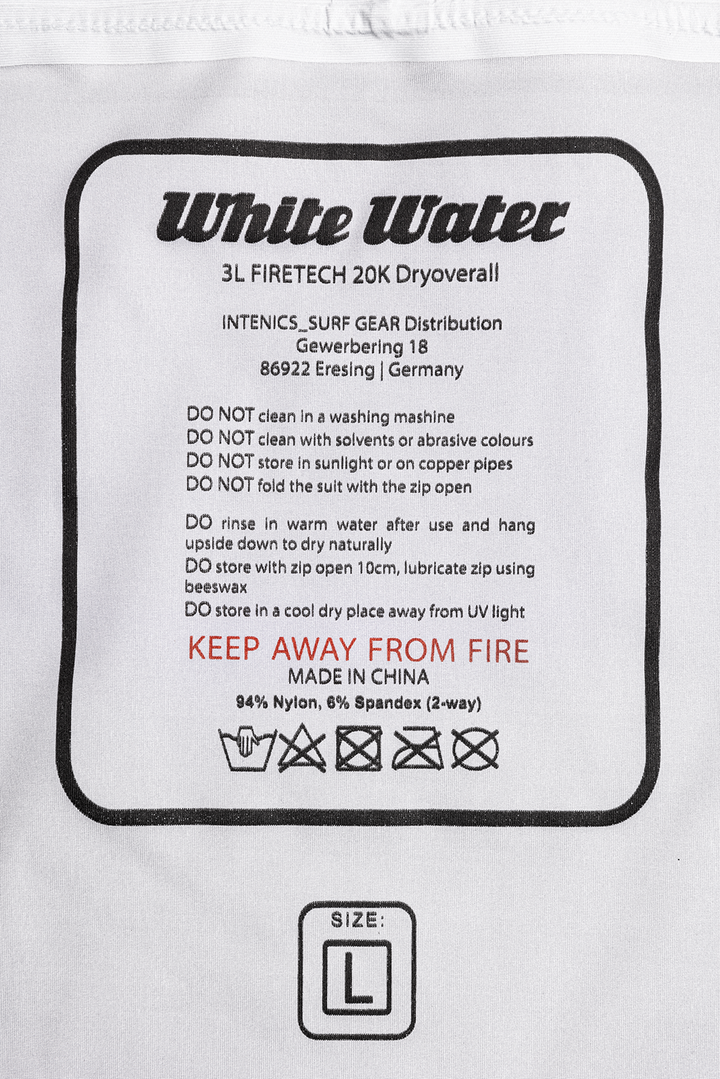 2022 White Water 3L FIRETECH 20K Dryoverall - Trockenanzug - Oceanblue/Black - unisex