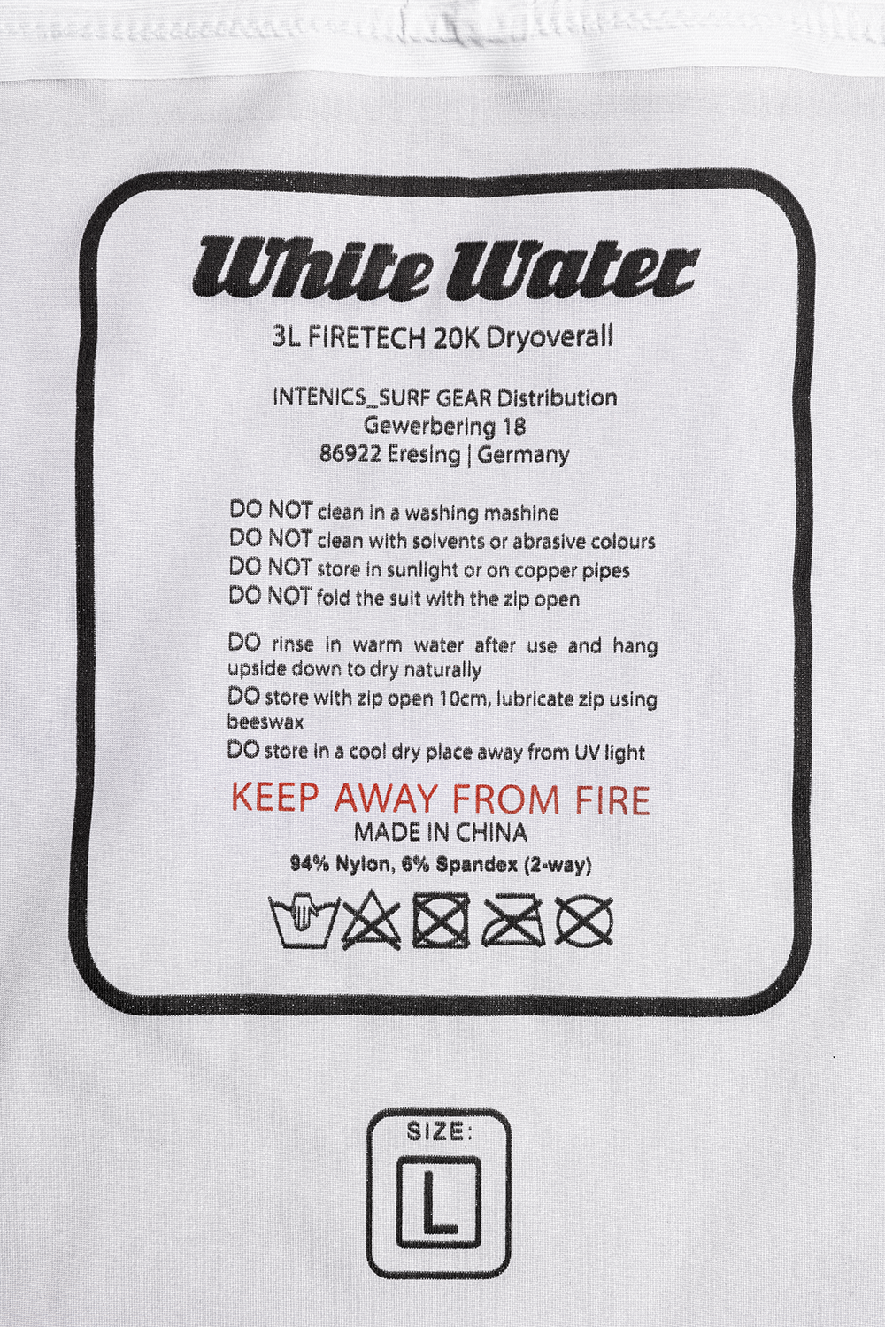 White Water WMS 3L FIRETECH 20K Dryoverall - Trockenanzug - Auberge/Black - speziell für Damen