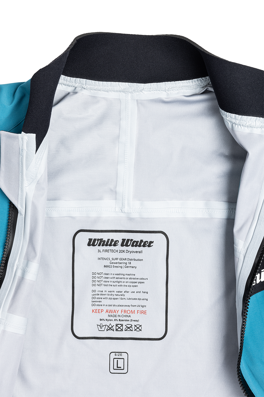 2022 White Water 3L FIRETECH 20K Dryoverall - Trockenanzug - Oceanblue/Black - unisex