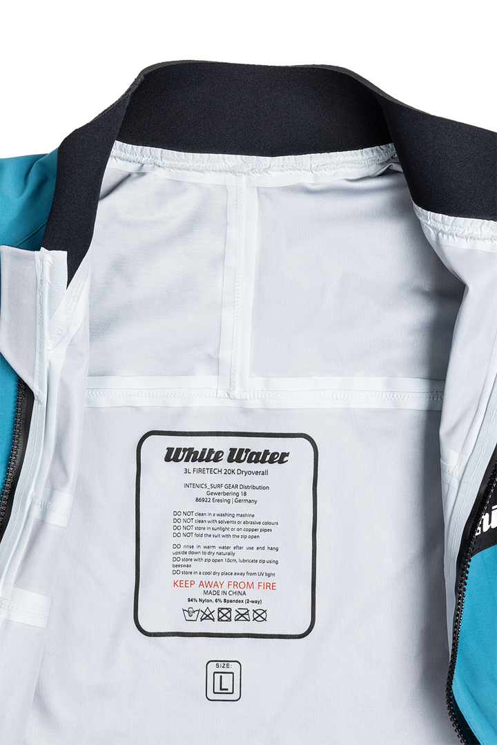 2022 White Water 3L FIRETECH 20K Dryoverall - Trockenanzug - Oceanblue/Black - unisex