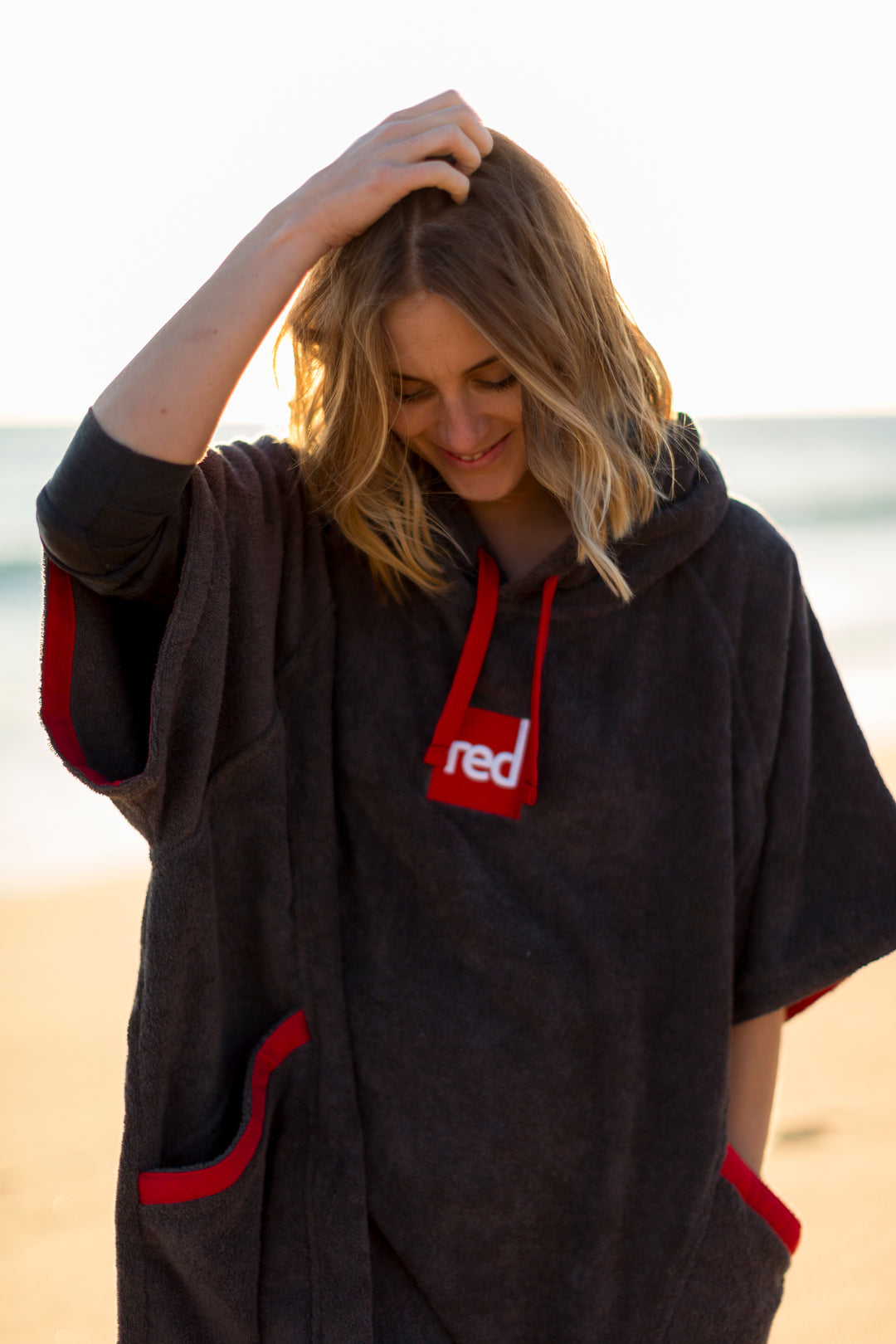Red Original LUXERY TOWELLING CHANGE ROBE Unisex