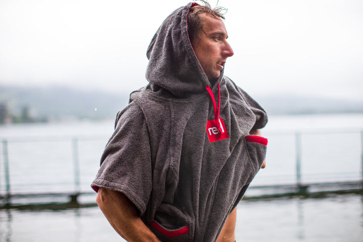 Red Original LUXERY TOWELLING CHANGE ROBE Unisex