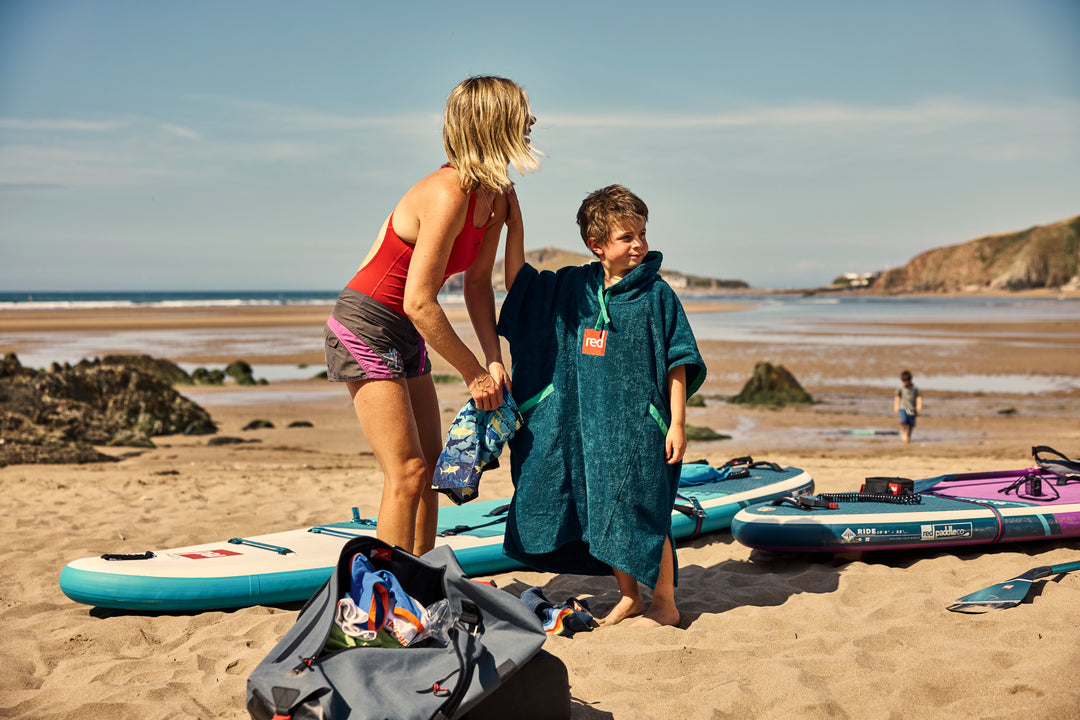 Red Original LUXERY TOWELLING CHANGE ROBE Unisex