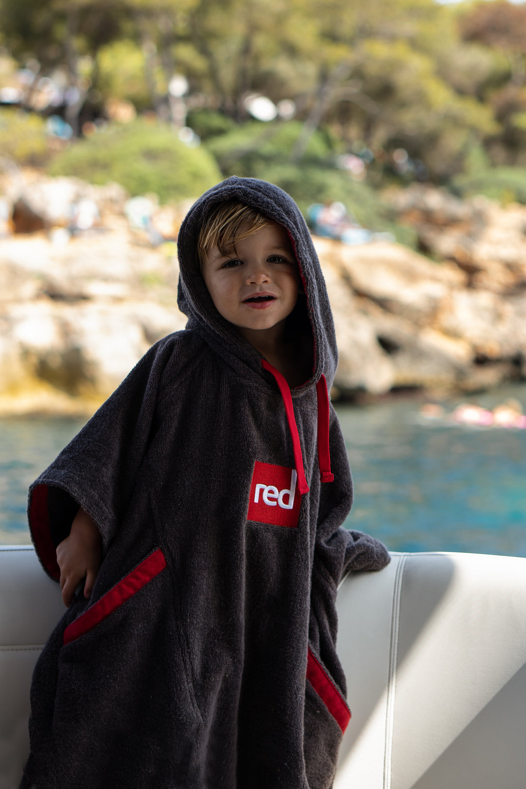 Red Original LUXERY TOWELLING CHANGE ROBE Unisex