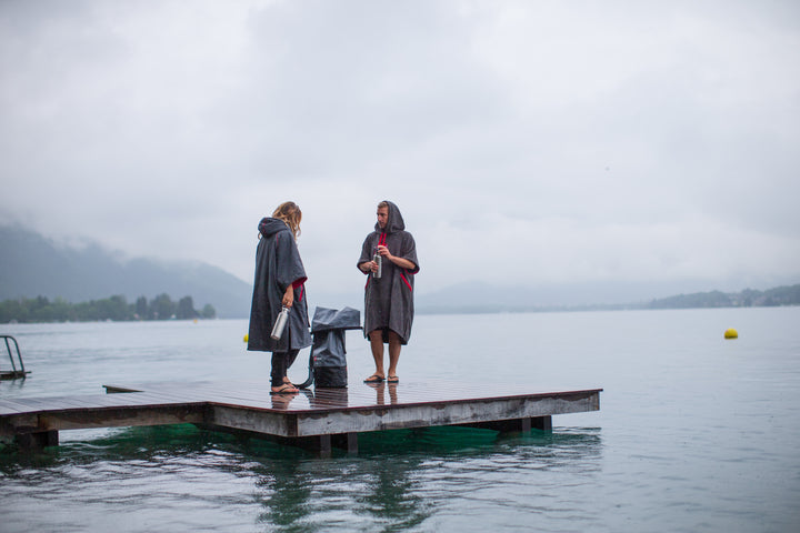 Red Original LUXERY TOWELLING CHANGE ROBE Unisex