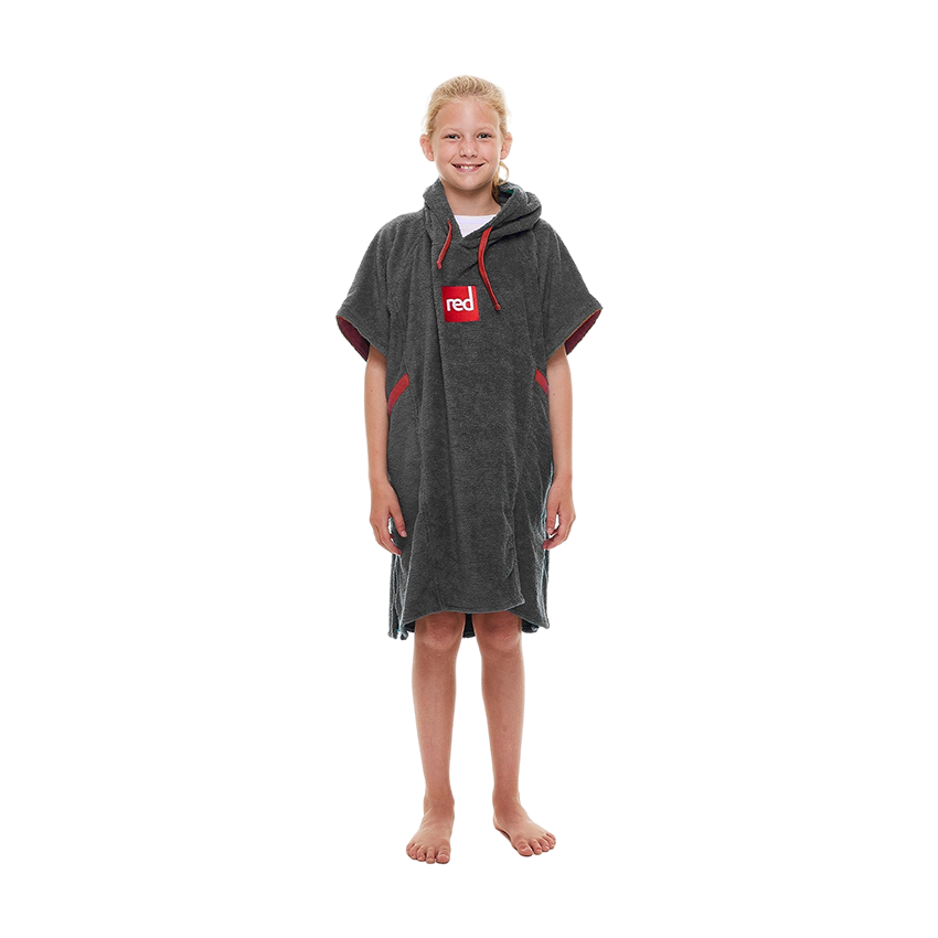 Red Original LUXERY TOWELLING CHANGE ROBE Kids