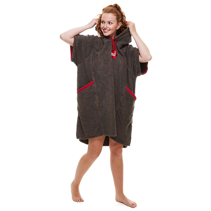 Red Original LUXERY TOWELLING CHANGE ROBE Unisex