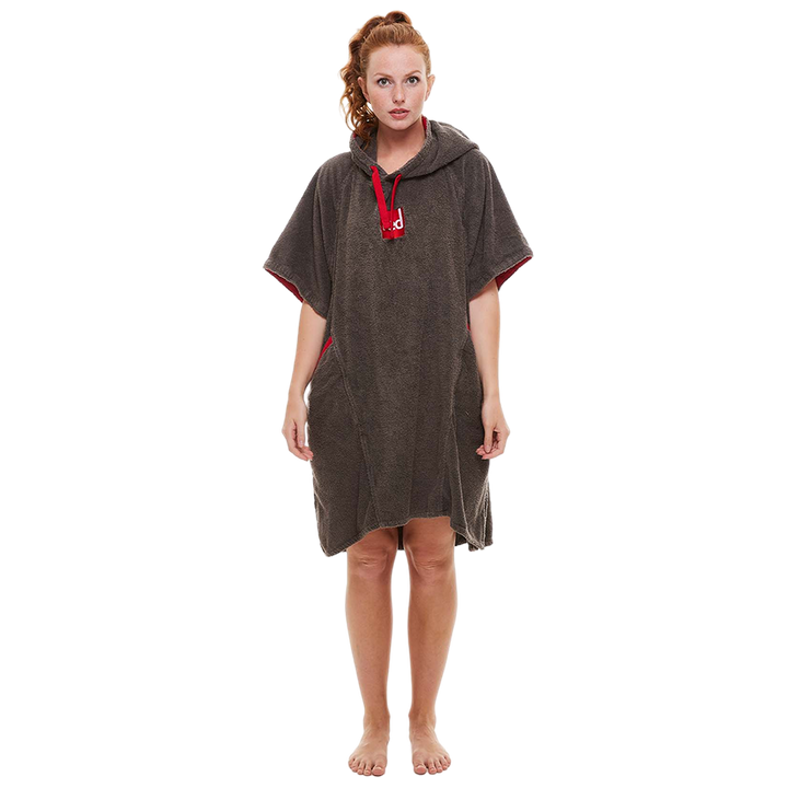 Red Original LUXERY TOWELLING CHANGE ROBE Unisex