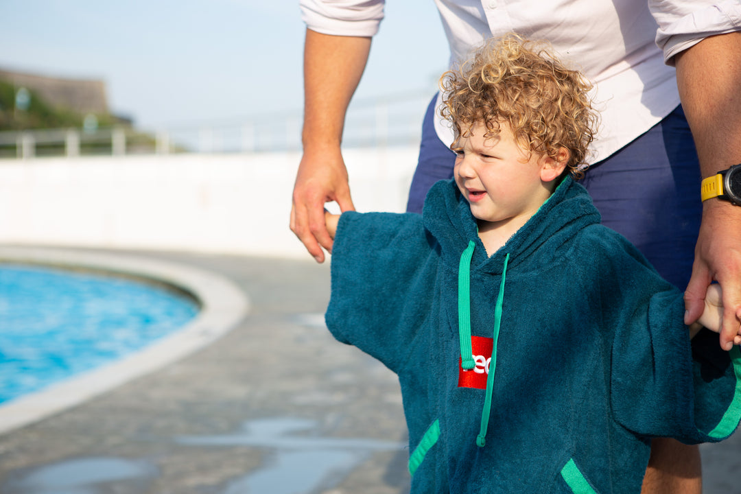 Red Original LUXERY TOWELLING CHANGE ROBE Unisex