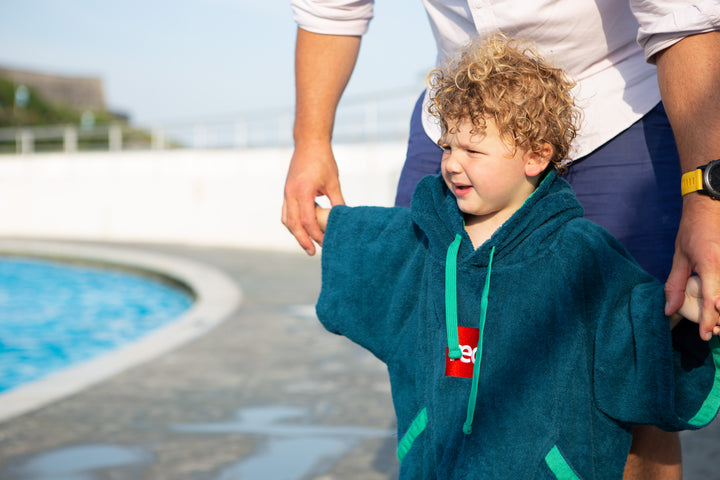 Red Original LUXERY TOWELLING CHANGE ROBE Unisex