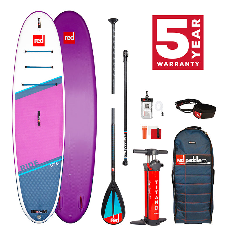 2021 SET Red Paddle Co RIDE SE 10'6" x 32" x 4,7" MSL mit Carbon50-Nylon Paddel und Coiled Leash