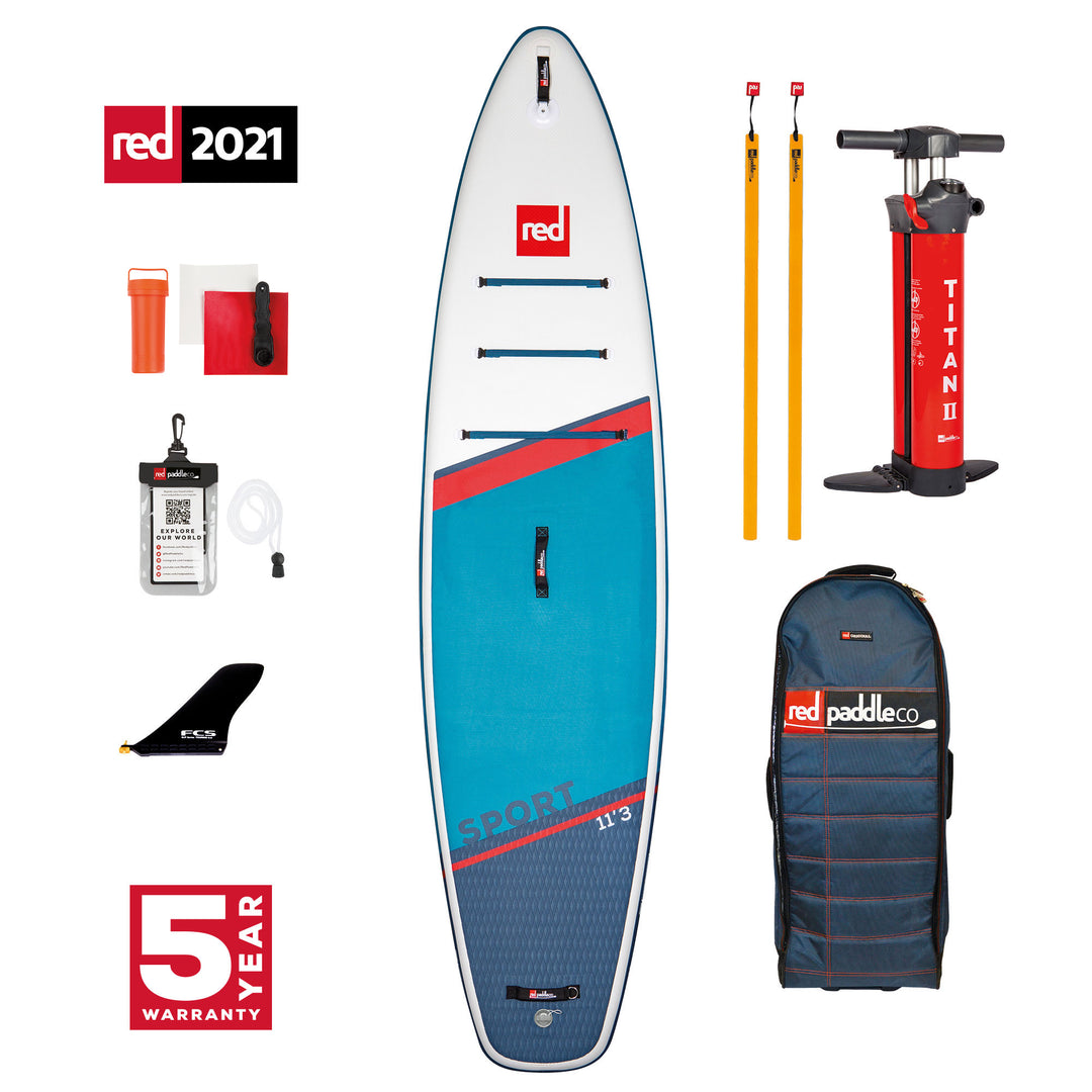 2021 BOARD Red Paddle Co SPORT 11'3" x 32" x 4,7" MSL